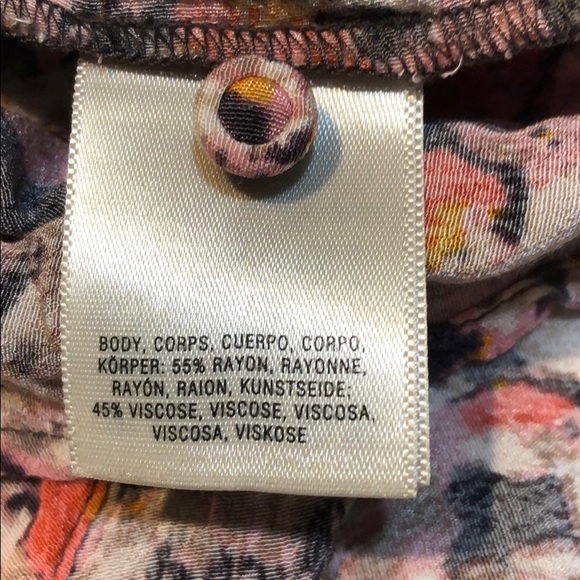 Anthropologie Cold Shoulder Floral Top - Picture 6 of 6